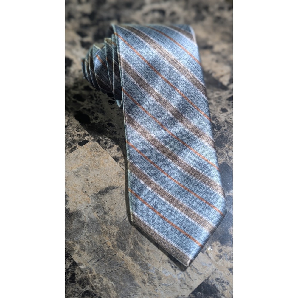 Brioni Roma Pure Silk Tie Striped Vintage 57' X 2.5'